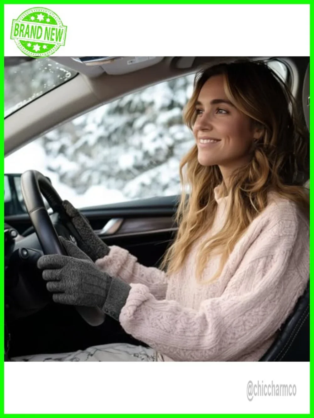 Winter Touchscreen Gloves with Fleece Lining Anti-Slip Palm Stretch Comfort